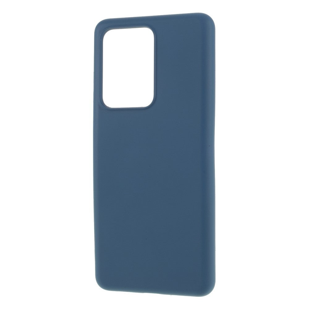 Husa protectie compatibila cu Samsung S20 Ultra Liquid Silicone Case Albastru inchis-2