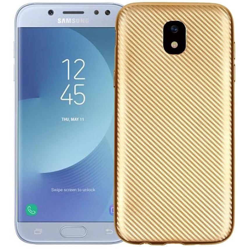 Husa protectie compatibila cu Xiaomi Redmi Note 4X i-Zore Carbon Fiber Auriu-0