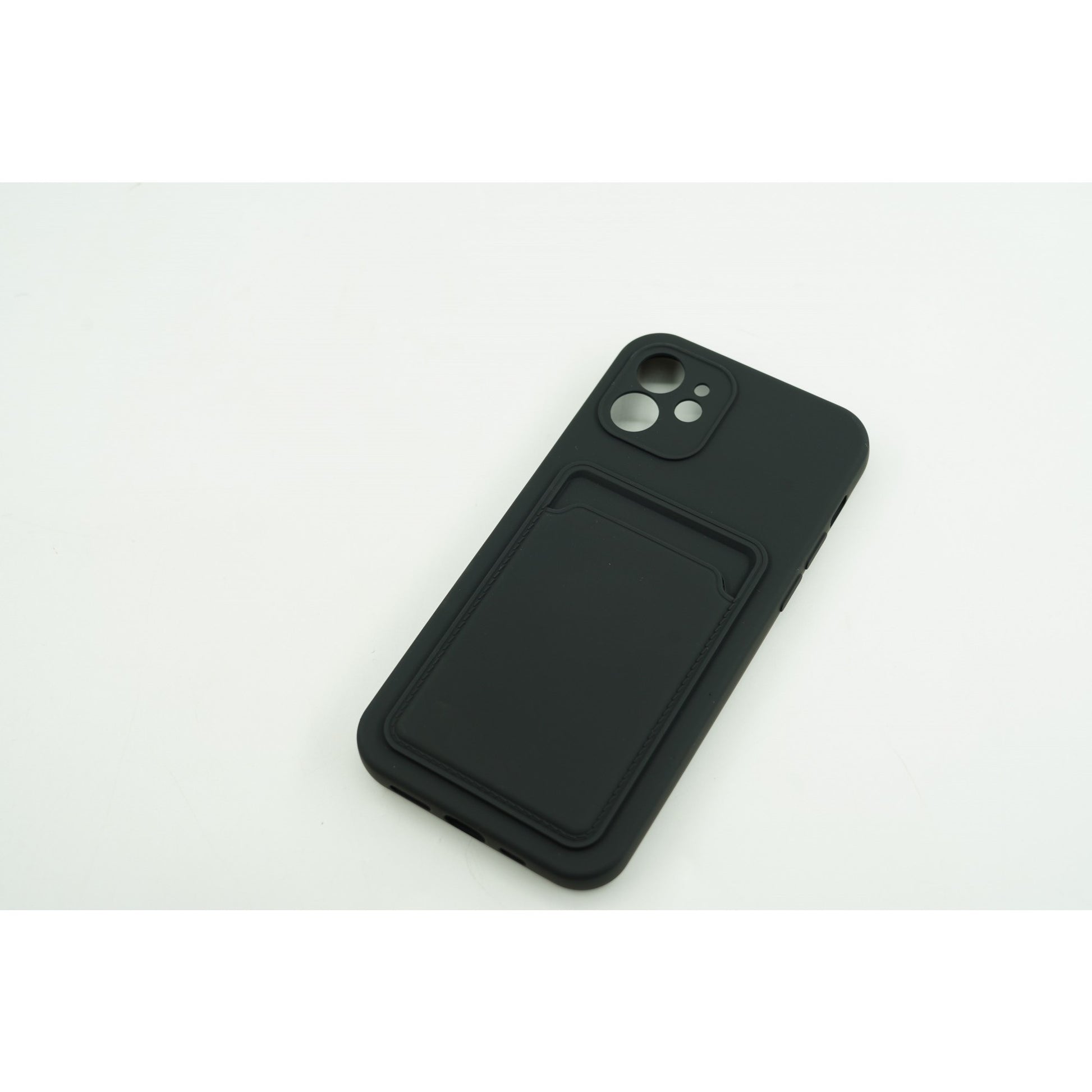 Husa protectie cu suport card compatibila cu Samsung A12 Negru-7