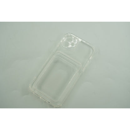 Husa protectie cu suport card compatibila cu Samsung A32 5G Transparent-2