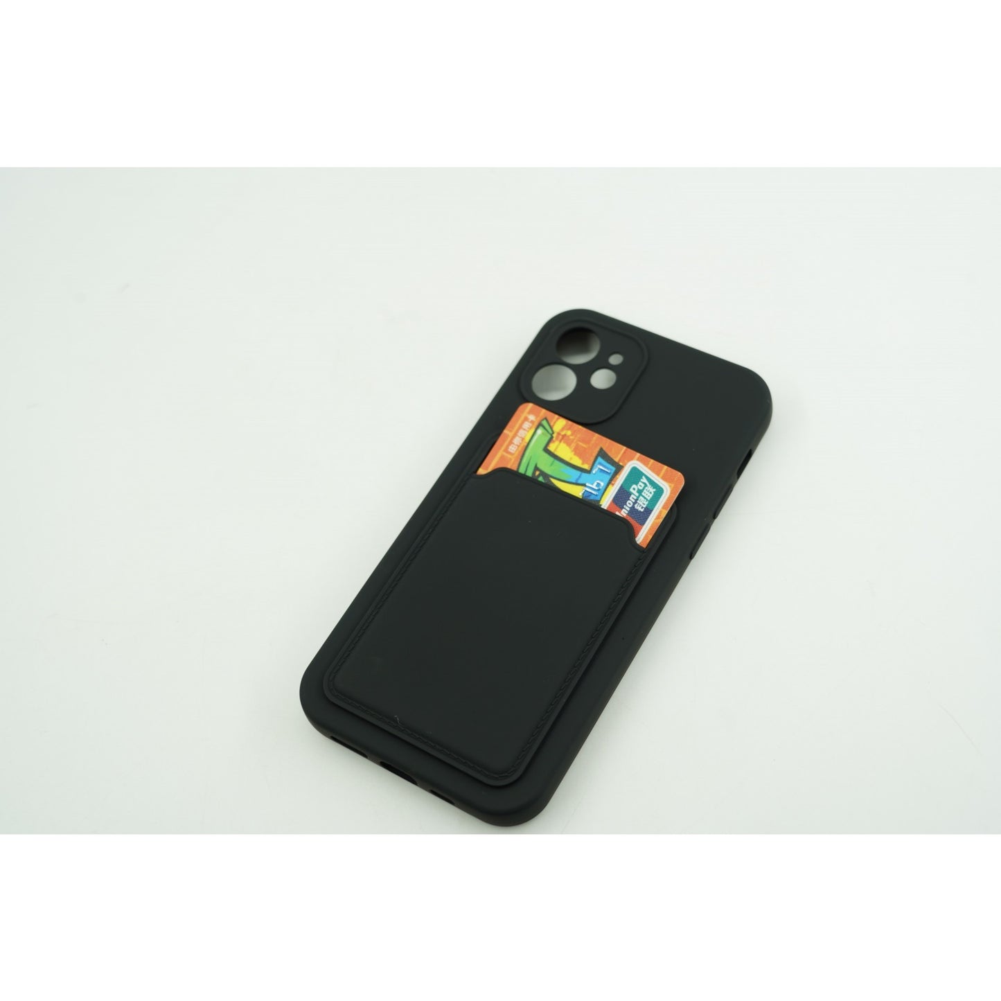 Husa protectie cu suport card compatibila cu Samsung A72 Negru-3