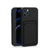 Husa protectie cu suport card compatibila cu Samsung A72 Negru-0