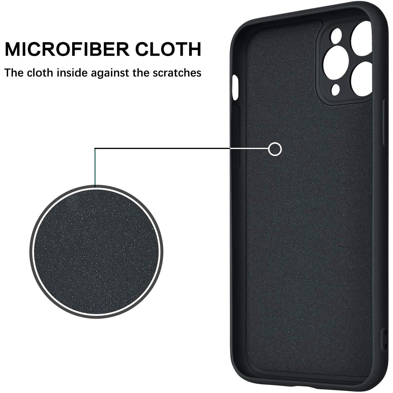 Husa protectie Flippy compatibila cu Apple iPhone 11 Pro Liquid Silicone Ring cu suport rotativ Negru-6