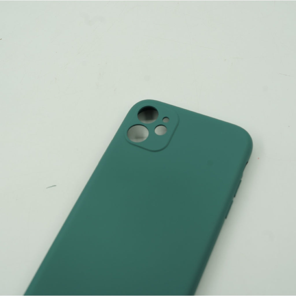 Husa protectie Flippy compatibila cu Apple iPhone 11 Pro Max Liquid Silicone Case Verde-3