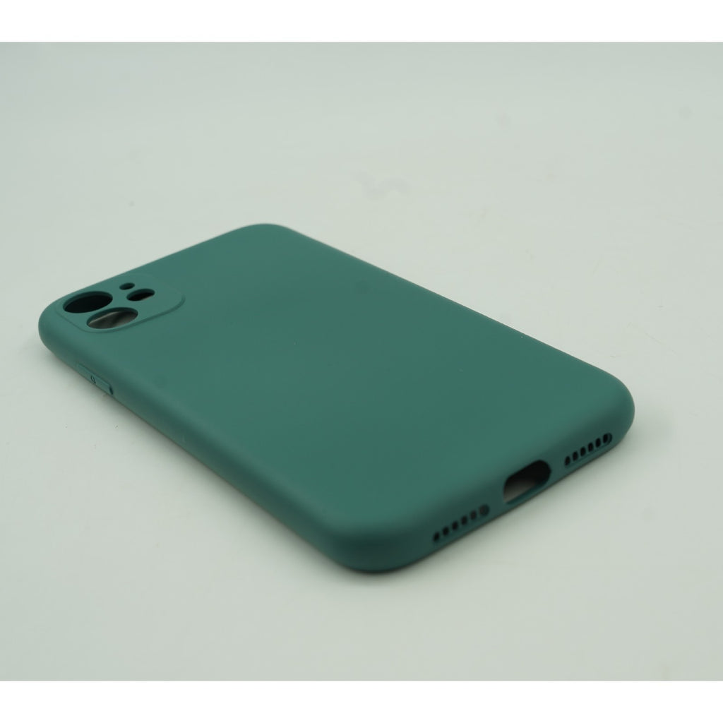 Husa protectie Flippy compatibila cu Apple iPhone 11 Pro Max Liquid Silicone Case Verde-5