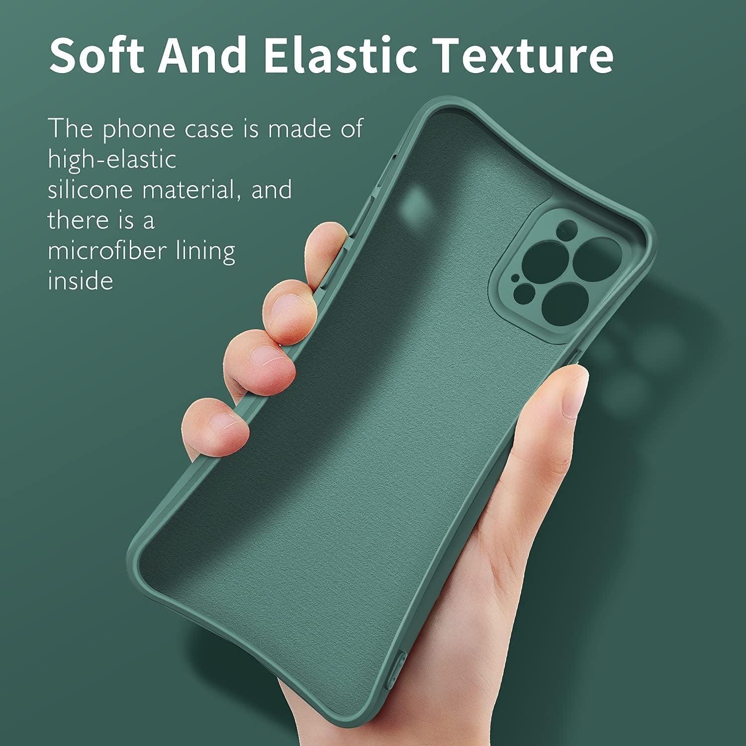 Husa protectie Flippy compatibila cu Apple iPhone 11 Pro Max Liquid Silicone Ring cu suport rotativ Verde-2