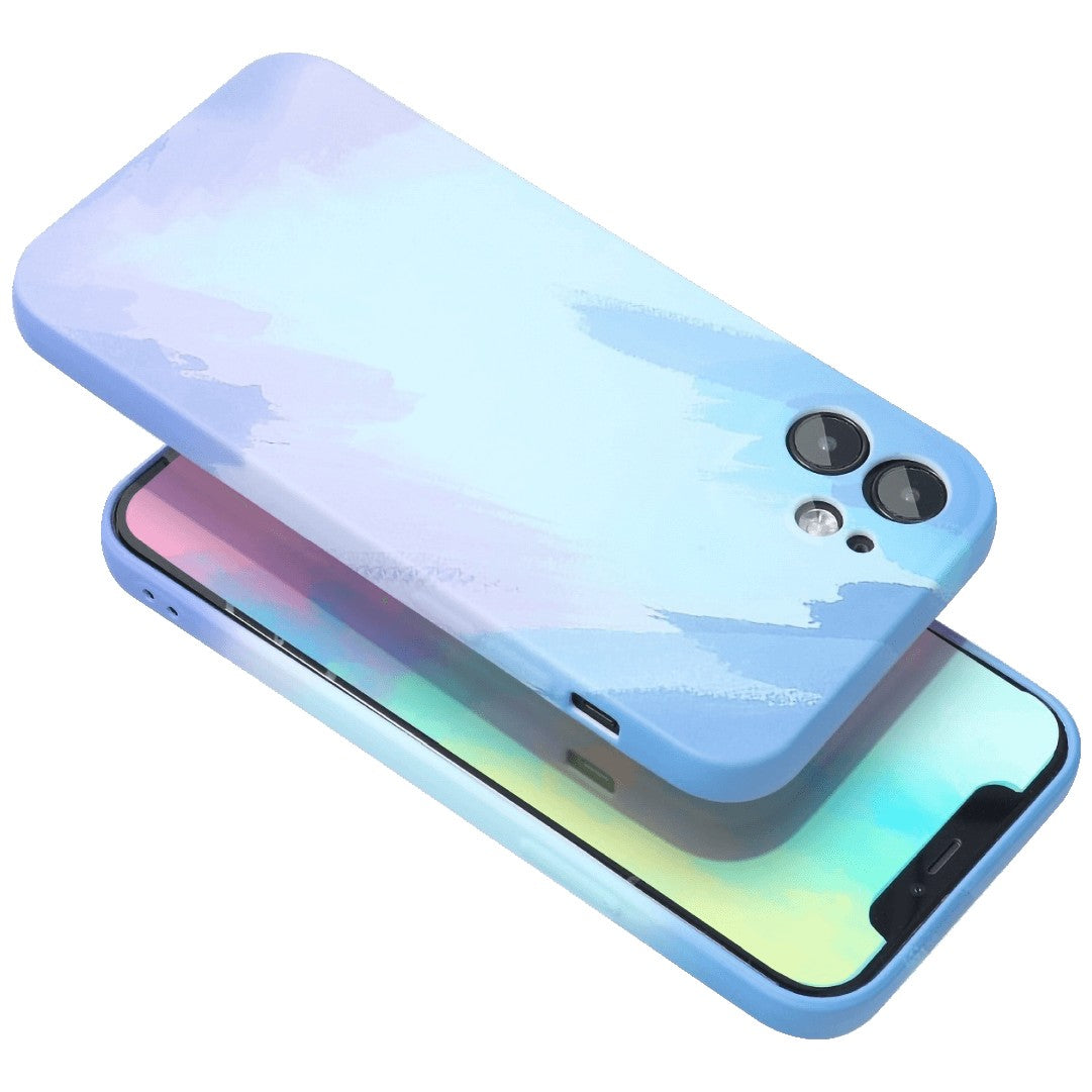 Husa protectie Flippy compatibila cu Apple iPhone 11 Pro Max Tpu Ombre, Albastru/Mov-10