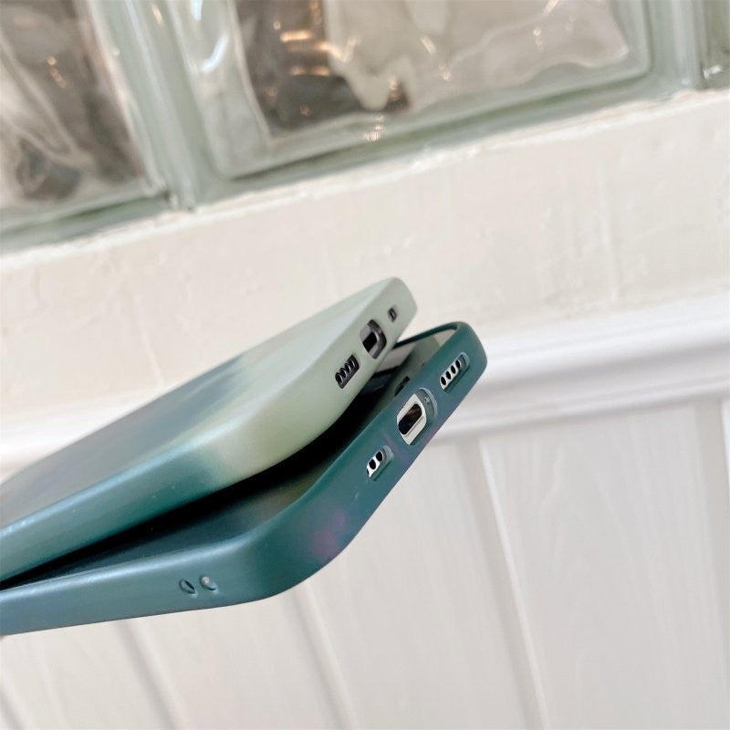 Husa protectie Flippy compatibila cu Apple iPhone 11 Tpu Ombre, Verde/Alb-5