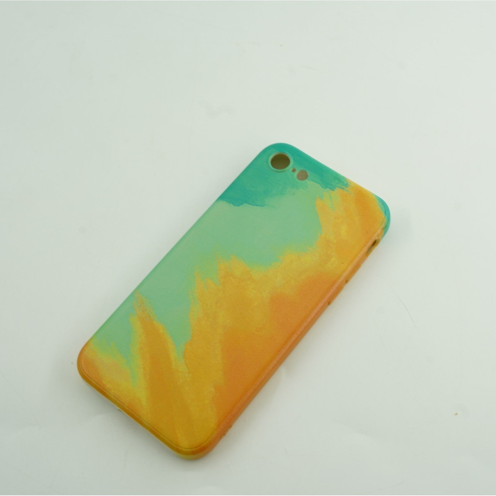 Husa protectie Flippy compatibila cu Apple iPhone 11 Tpu Ombre, Verde/Galben-2