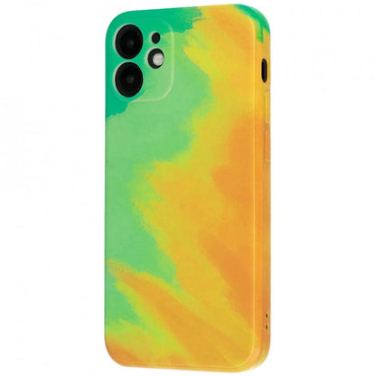 Husa protectie Flippy compatibila cu Apple iPhone 11 Tpu Ombre, Verde/Galben-6