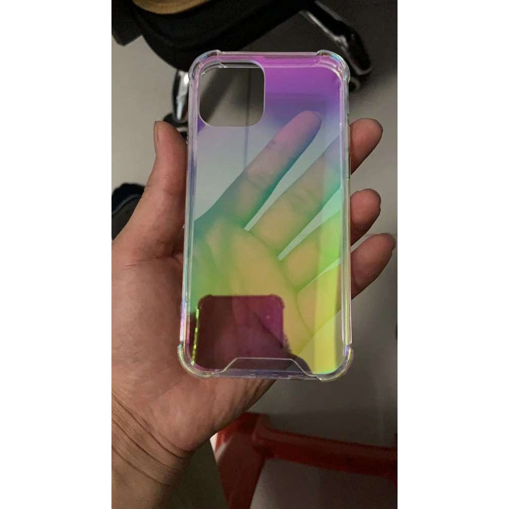 Husa protectie Flippy compatibila cu Apple iPhone 12/12 Pro Laser Gradient Case Cameleon-2