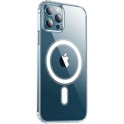 Husa protectie Flippy compatibila cu Apple iPhone 12/12 Pro Mag Safe Silicone Transparent-5