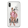 Husa protectie,Flippy, compatibila cu Apple iPhone 12 Glass print Mama of Drama Multicolor-0