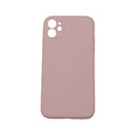 Husa protectie Flippy compatibila cu Apple iPhone 12 Liquid Silicone Case Roz-0