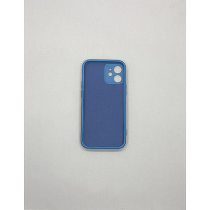 Husa protectie Flippy compatibila cu Apple iPhone 12 Liquid Silicone Ring cu suport rotativ Albastru-6