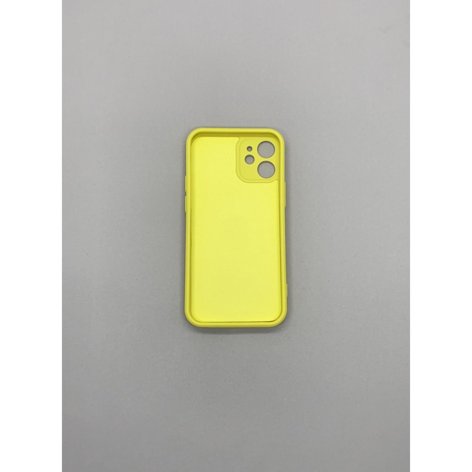Husa protectie Flippy compatibila cu Apple iPhone 12 Liquid Silicone Ring cu suport rotativ Galben-5