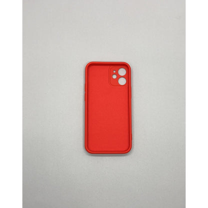 Husa protectie Flippy compatibila cu Apple iPhone 12 Liquid Silicone Ring cu suport rotativ Rosu-10