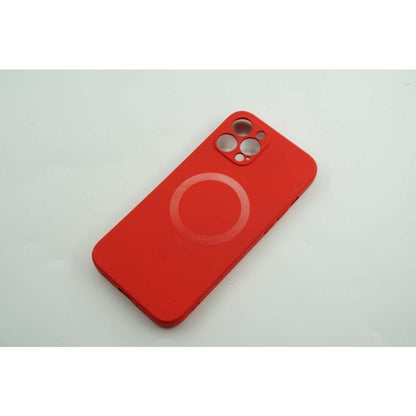 Husa protectie Flippy compatibila cu Apple iPhone 12 Mag Safe Silicone Rosu-3