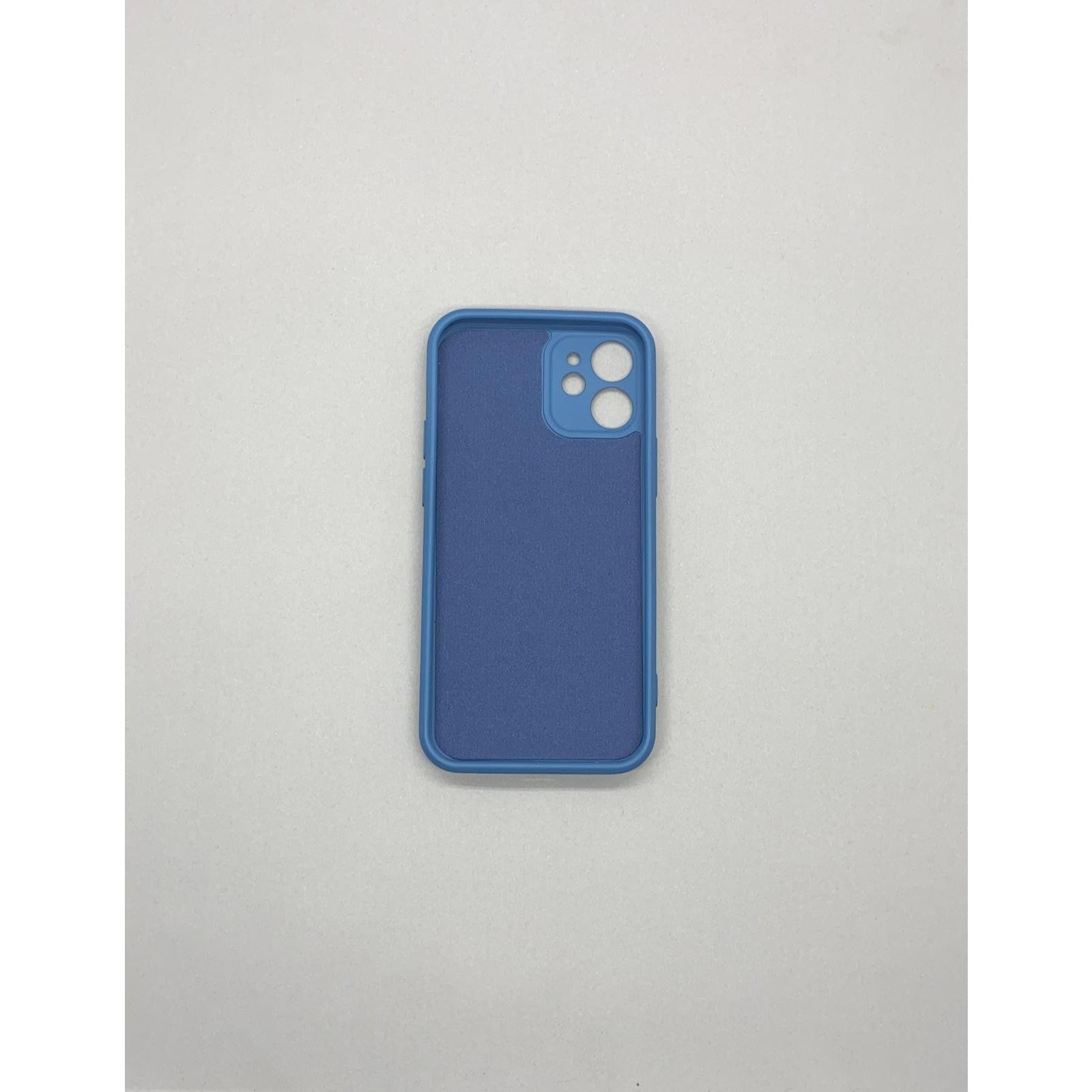 Husa protectie Flippy compatibila cu Apple iPhone 12 Mini Liquid Silicone Ring cu suport rotativ Albastru-6