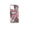 Husa protectie Flippy compatibila cu Apple iPhone 12 Mini Soft IMD TPU Marble Geometric Alb-0