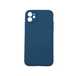 Husa protectie, Flippy, compatibila cu Apple iPhone 12 Pro Liquid Silicone Albastru inchis-0