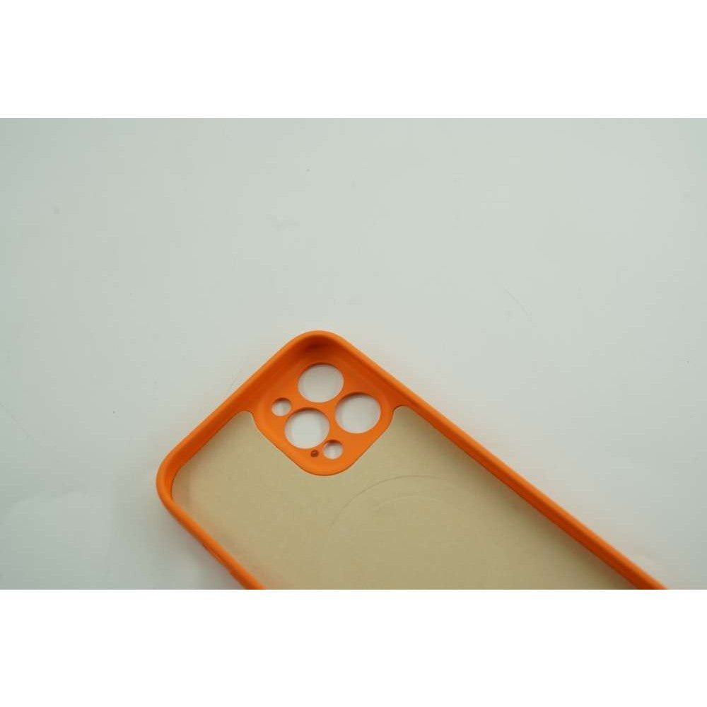 Husa protectie Flippy compatibila cu Apple iPhone 12 Pro Mag Safe Silicone Portocaliu-4