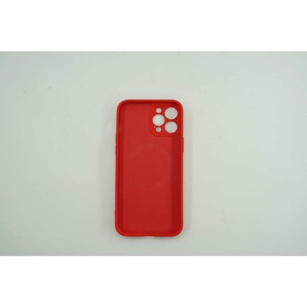 Husa protectie Flippy compatibila cu Apple iPhone 12 Pro Mag Safe Silicone Rosu-2