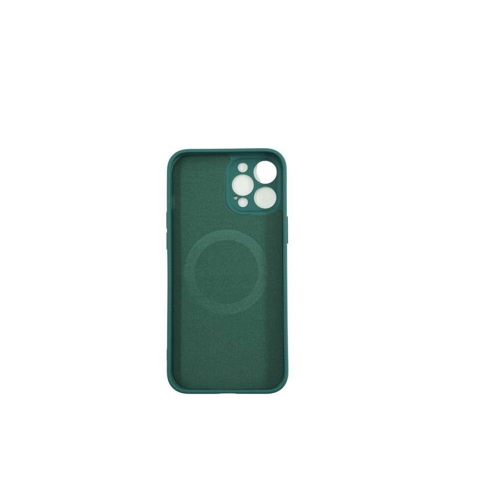 Husa protectie Flippy compatibila cu Apple iPhone 12 Pro Mag Safe Silicone Verde-1