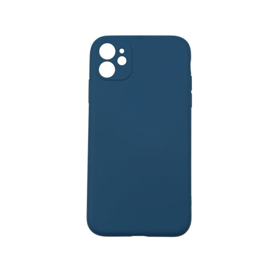 Husa protectie, Flippy, compatibila cu Apple iPhone 12 Pro Max Liquid Silicone Albastru inchis-0