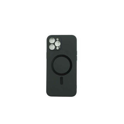Husa protectie Flippy compatibila cu Apple iPhone 12 Pro Max Mag Safe Silicone Negru-1