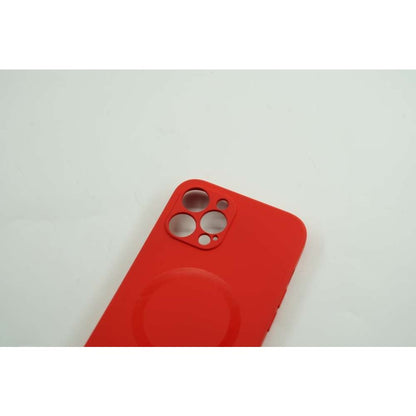 Husa protectie Flippy compatibila cu Apple iPhone 12 Pro Max Mag Safe Silicone Rosu-4