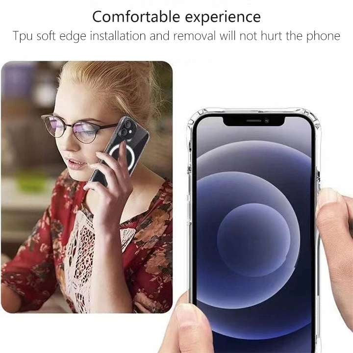 Husa protectie Flippy compatibila cu Apple iPhone 12 Pro Max Mag Safe Silicone Transparent-3
