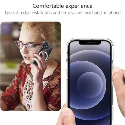 Husa protectie Flippy compatibila cu Apple iPhone 12 Pro Max Mag Safe Silicone Transparent-3
