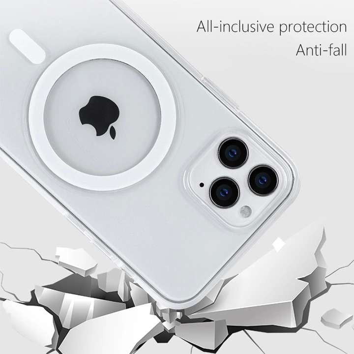 Husa protectie Flippy compatibila cu Apple iPhone 12 Pro Max Mag Safe Silicone Transparent-4