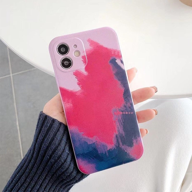 Husa protectie Flippy compatibila cu Apple iPhone 12 Pro Tpu Ombre, Roz/Mov/Negru-11