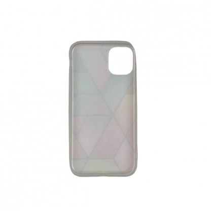 Husa protectie Flippy compatibila cu Apple iPhone 12 Soft IMD TPU Marble Geometric Roz-2