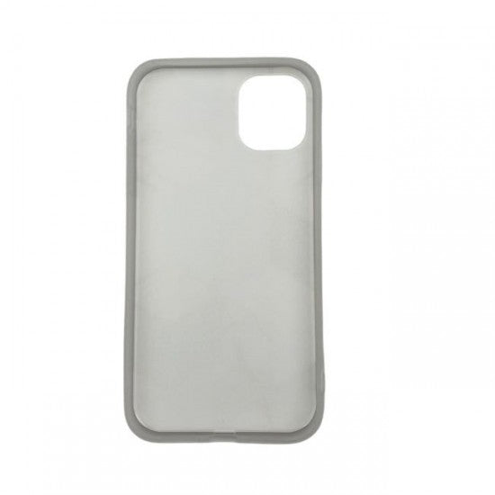 Husa protectie Flippy compatibila cu Apple iPhone 12 Soft IMD TPU Marble Geometric Verde-3