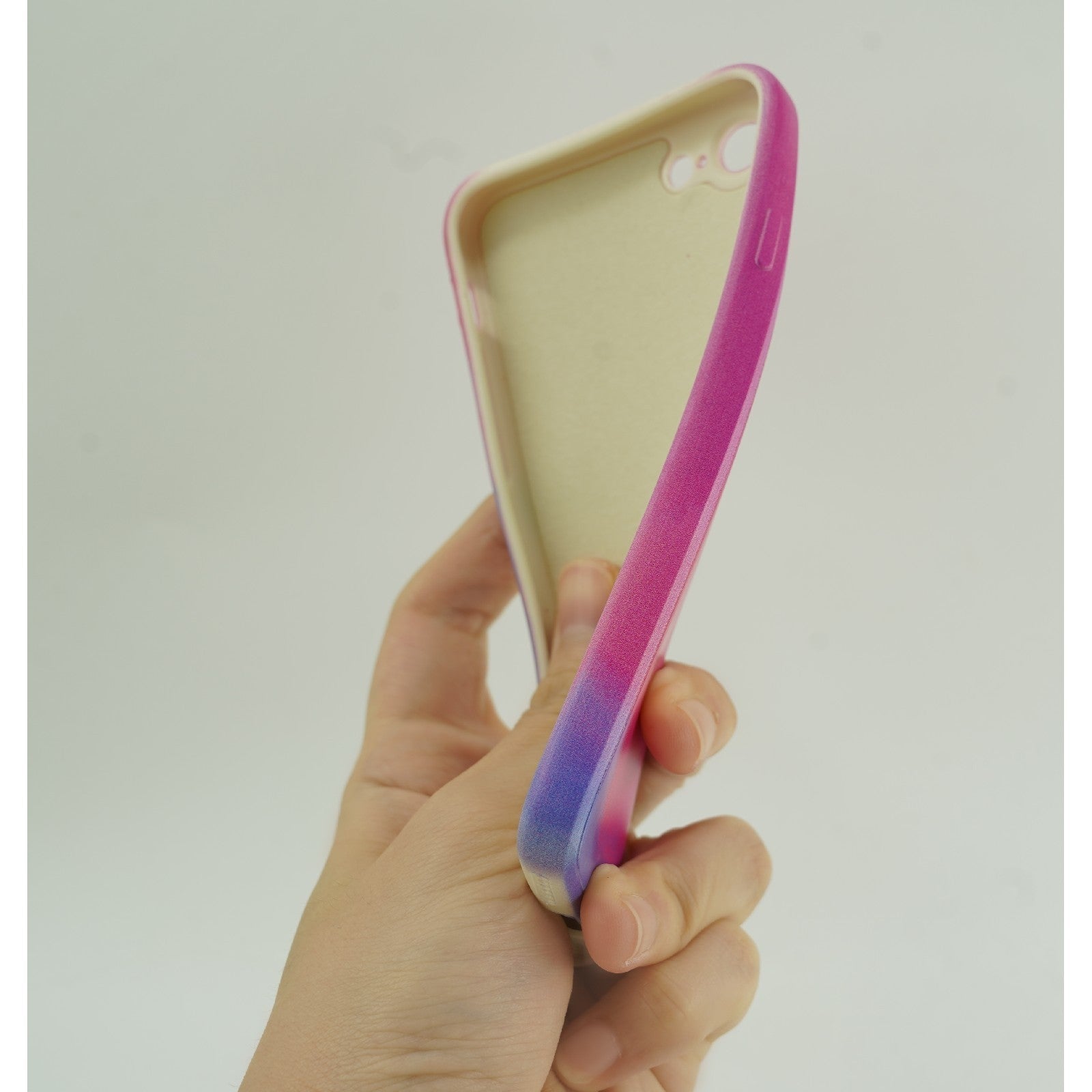 Husa protectie Flippy compatibila cu Apple iPhone 12 Tpu Ombre, Roz/Mov-10