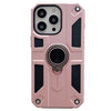 Husa protectie Flippy compatibila cu Apple iPhone 13 Defender Model 5 cu suport prindere inel,Roz Auriu-0
