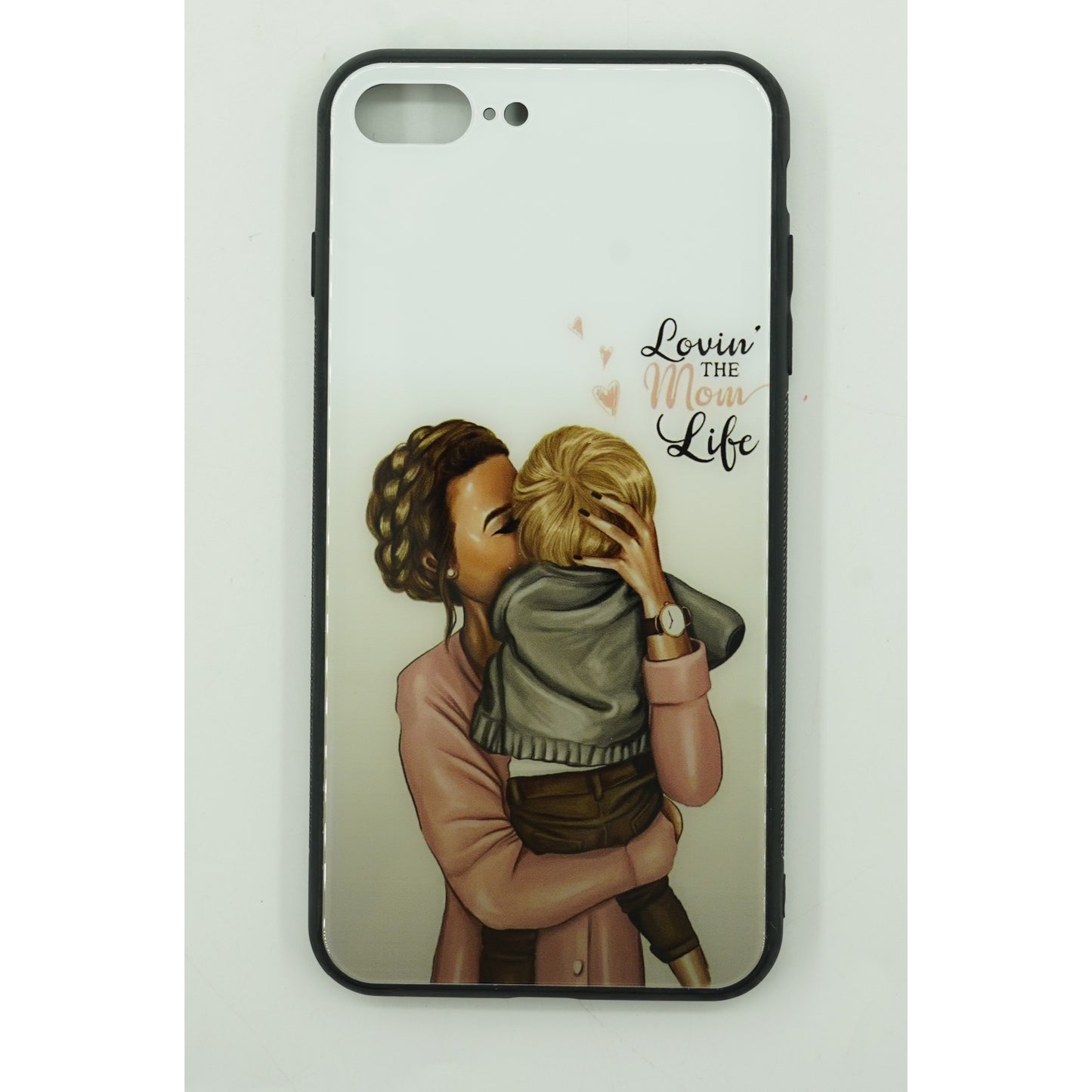 Husa protectie Flippy compatibila cu Apple iPhone 13 Glass print Lovin the Mom Multicolor-1