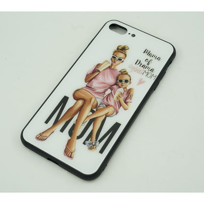 Husa protectie Flippy compatibila cu Apple iPhone 13 Glass print Mama of Drama Multicolor-3
