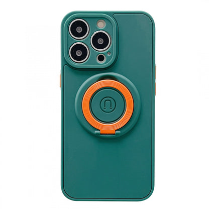 Husa protectie Flippy compatibila cu Apple iPhone 13 Mag Safe Silicone Verde-0
