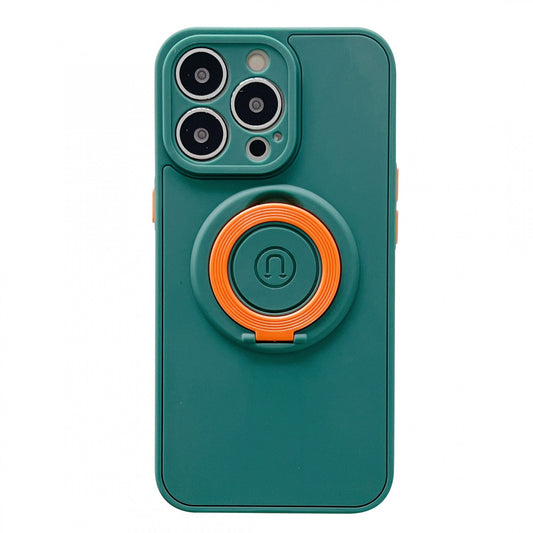 Husa protectie Flippy compatibila cu Apple iPhone 13 Mag Safe Silicone Verde-0