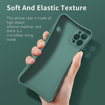 Husa protectie Flippy compatibila cu Apple iPhone 13 Mini Liquid Silicone Ring cu suport rotativ Verde-2