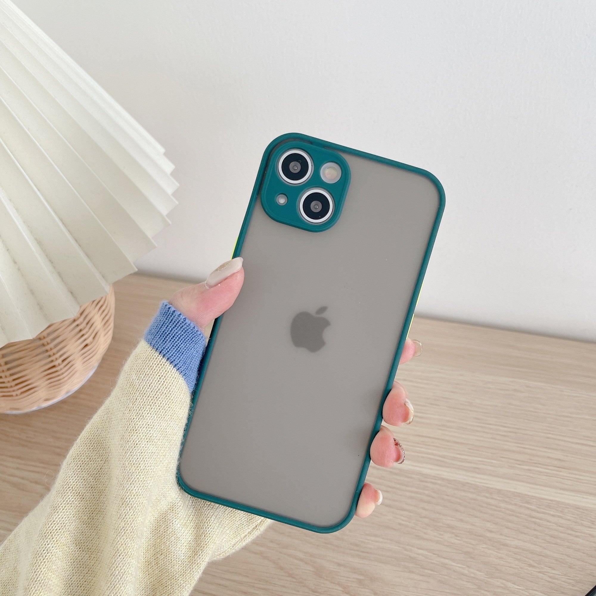 Husa protectie Flippy compatibila cu Apple iPhone 13 Mini Phantom Tpu Verde-1