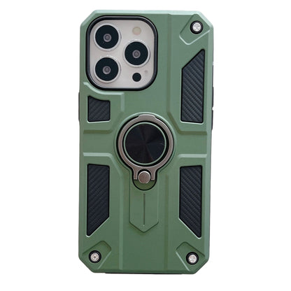 Husa protectie Flippy compatibila cu Apple iPhone 13 Pro Defender Model 5 cu suport prindere inel,Verde-0