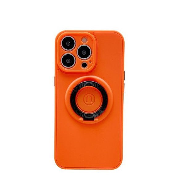 Husa protectie Flippy compatibila cu Apple iPhone 13 Pro Mag Safe Silicone Portocaliu-0