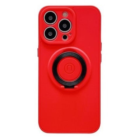 Husa protectie Flippy compatibila cu Apple iPhone 13 Pro Mag Safe Silicone Rosu-0