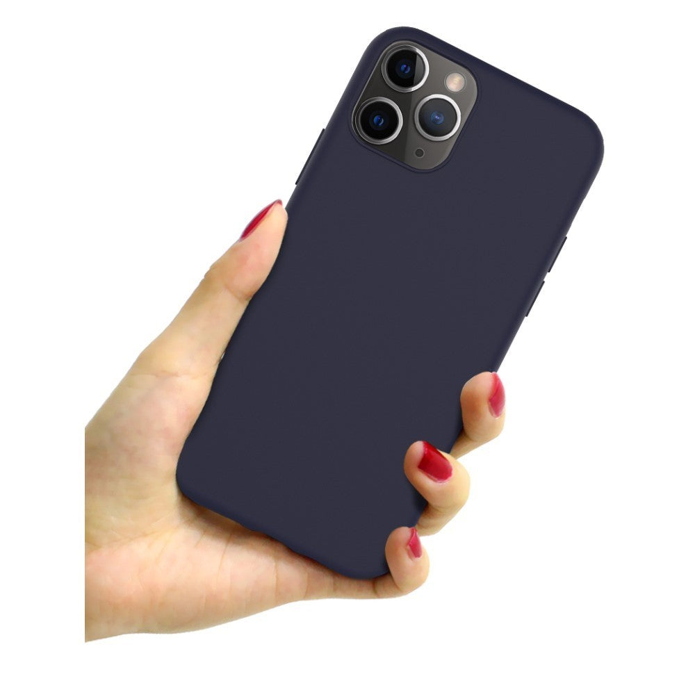 Husa protectie Flippy compatibila cu Apple iPhone 13 Pro Matte Tpu Albastru Inchis Mat-2