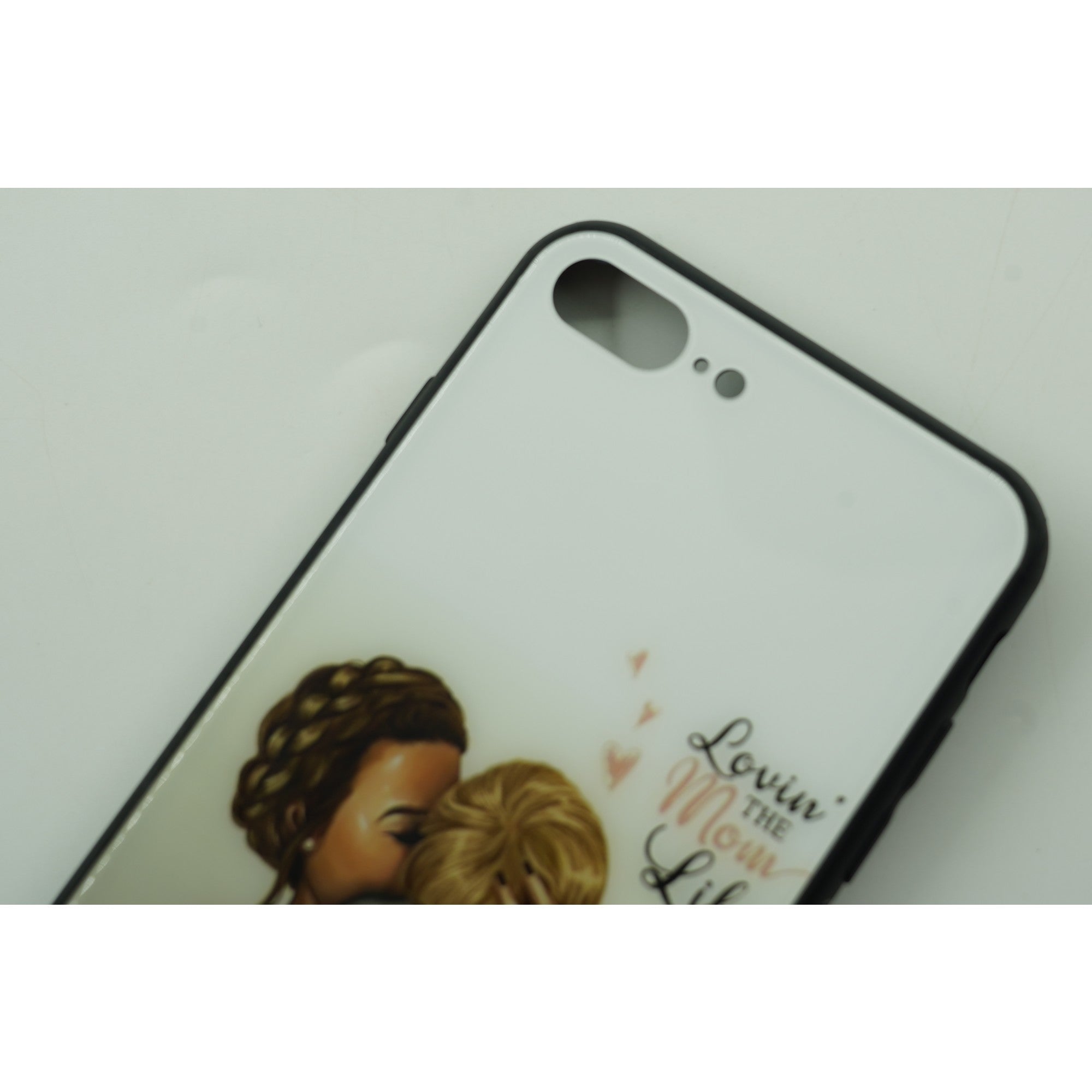 Husa protectie Flippy compatibila cu Apple iPhone 13 Pro Max Glass print Lovin the Mom Multicolor-4